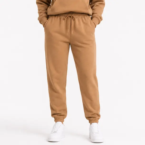 Calça Feminina Moletom Jogger .1002252C Marrom
