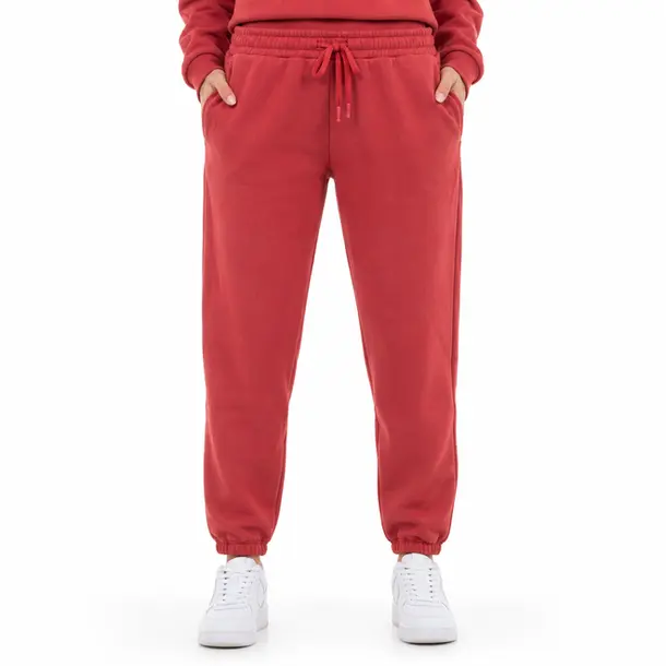 Calça Feminina Moletom Jogger .1002252C Cereja