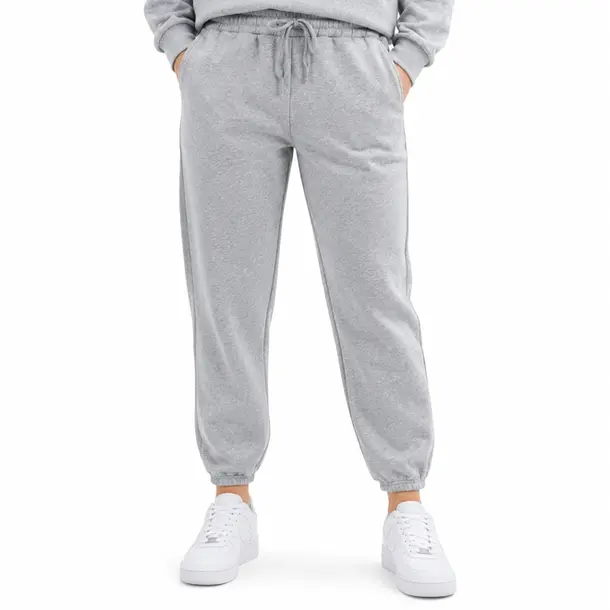 Calça Feminina Moletom Jogger .1002252C Cinza