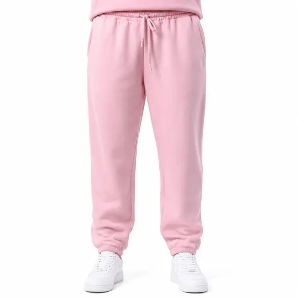 Calca Feminina Moletom Jogger .1002251C Rosa