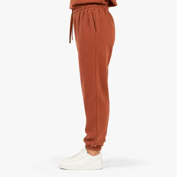 Calca Feminina Moletom Jogger .1002251C Marrom