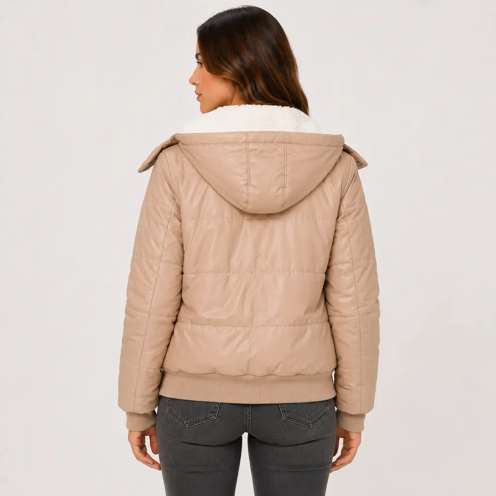 Jaqueta Feminina Nylon com Capuz .26060029
