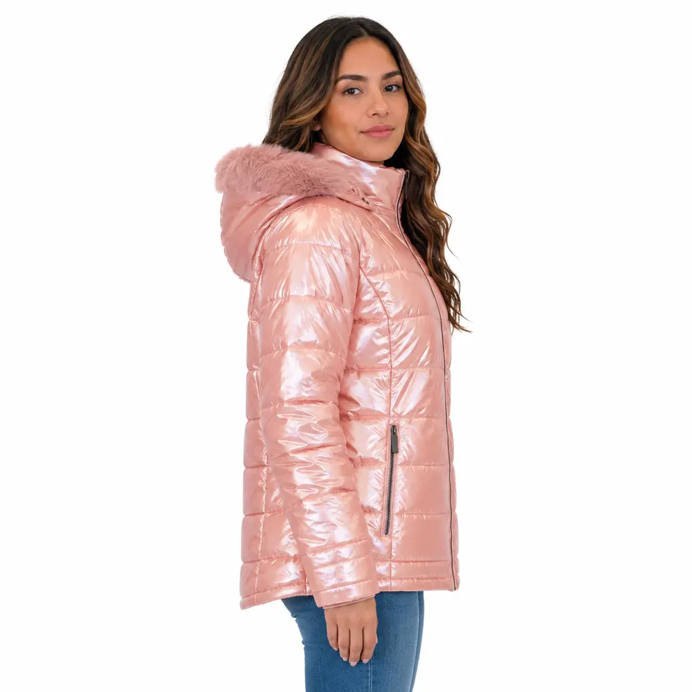 Jaqueta Feminina Nylon Alongada com Capuz .26090012