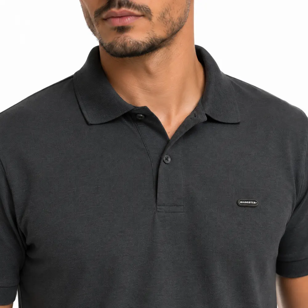 Polo Masculina Manga Curta em Malha .29060097