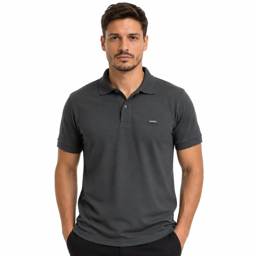 Polo Masculina Manga Curta em Malha .29060097
