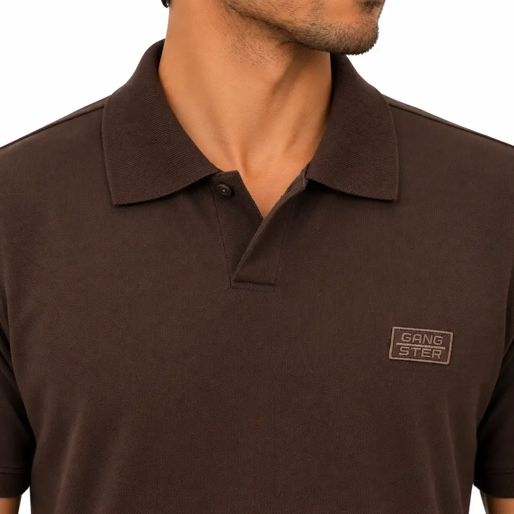 Polo Masculina Manga Curta em Malha .29081704