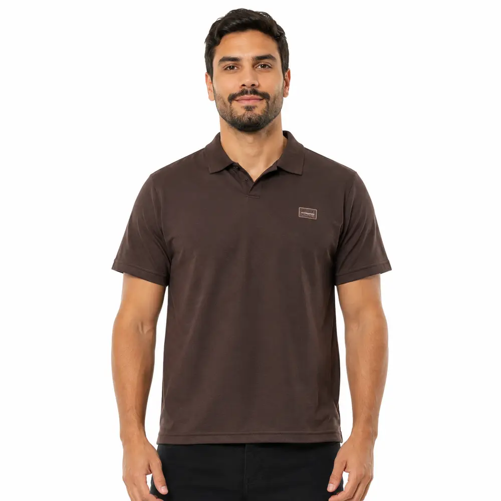Polo Masculina Manga Curta em Malha .29081704
