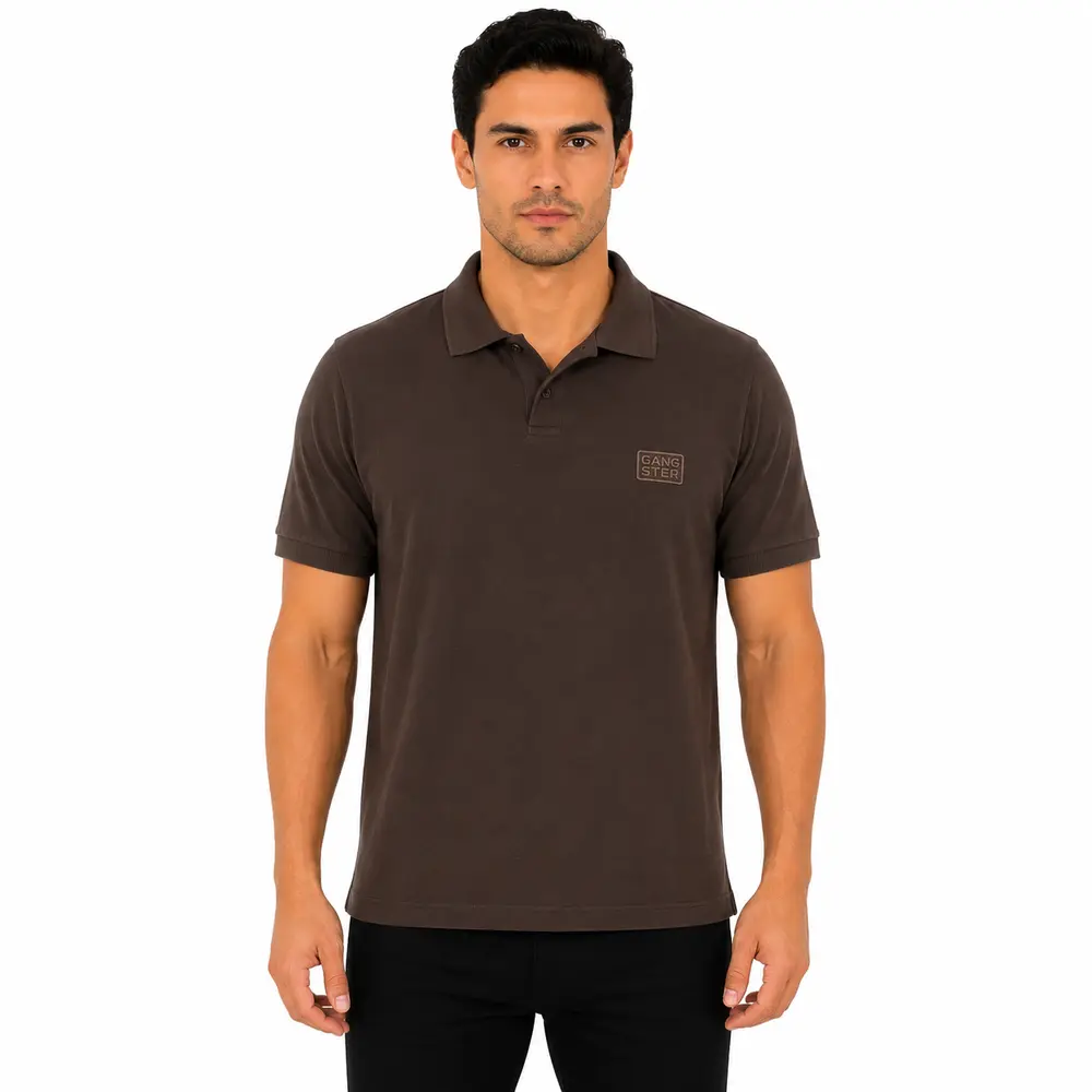 Polo Masculina Manga Curta Malha Diferenciada .29081732