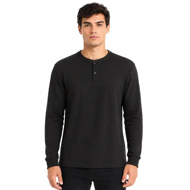 Polo Masculina Manga Longa Gola Portuguesa Preta .29510110 Preto