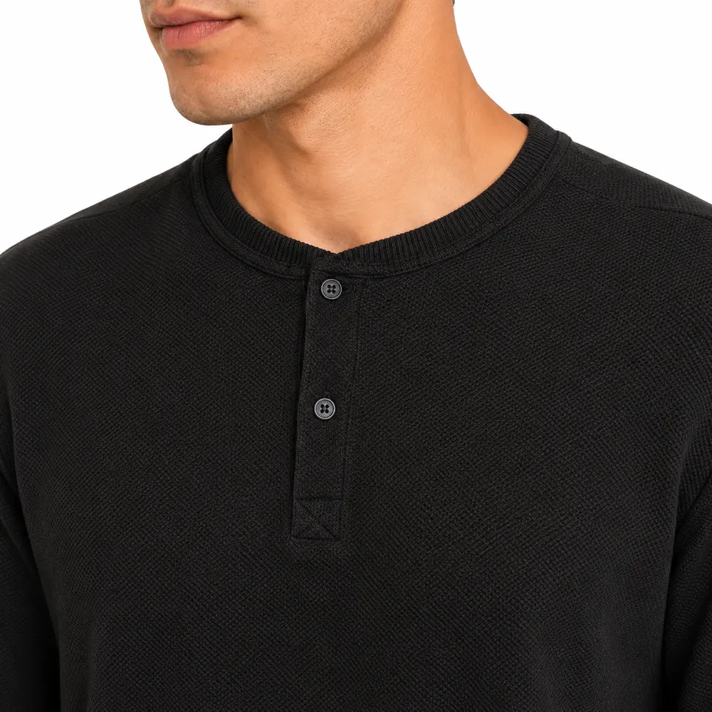 Polo Masculina Manga Longa Gola Portuguesa Preta .29510110