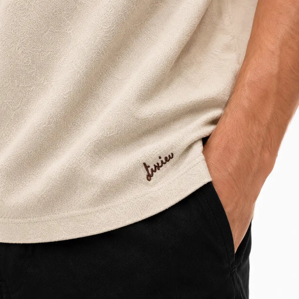 Polo Masculina Manga Curta Malha Diferenciada .29081871