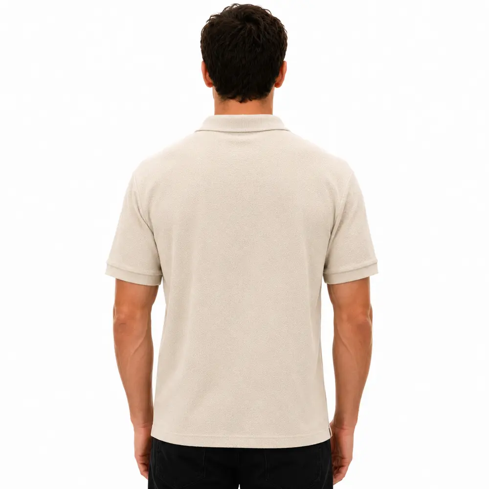 Polo Masculina Manga Curta Malha Diferenciada .29081871