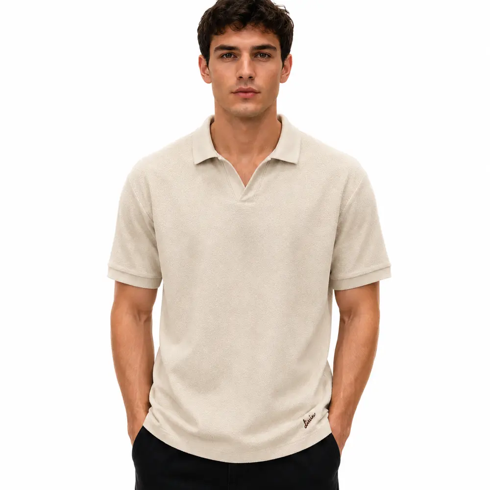 Polo Masculina Manga Curta Malha Diferenciada .29081871