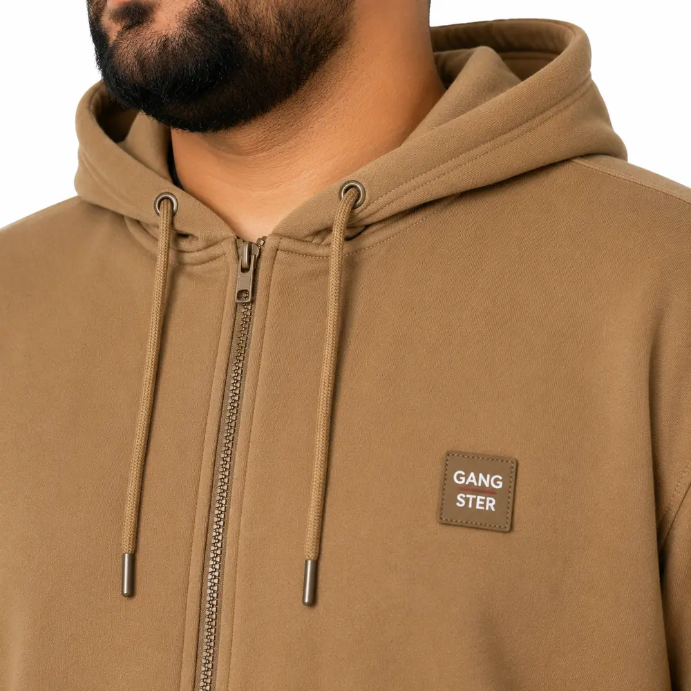 Jaqueta Masc Plus Moletom Capuz Caramelo .56420147