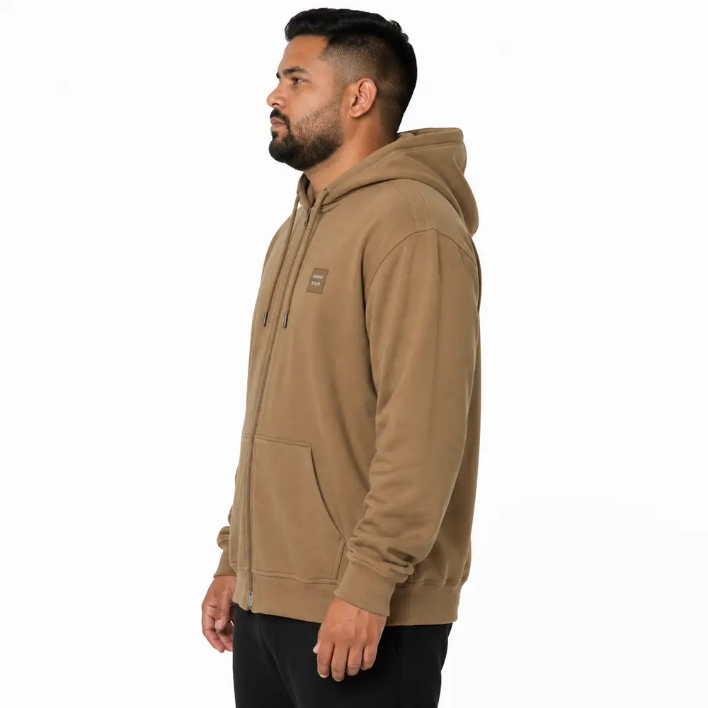 Jaqueta Masc Plus Moletom Capuz Caramelo .56420147