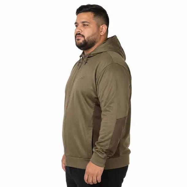Jaqueta Masculina Helanca Plus Capuz .56040209 Marrom