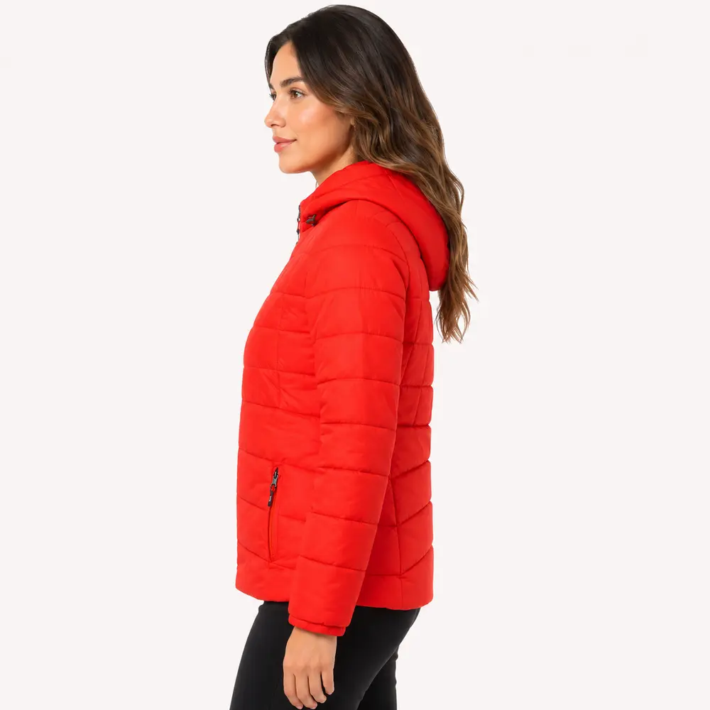 Jaqueta Feminina Nylon Alongada com Capuz .26010178