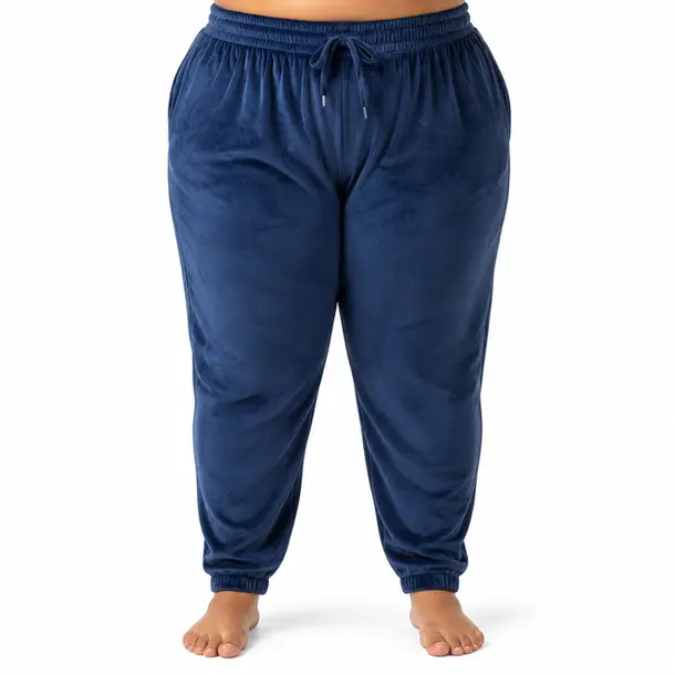 Calca Feminina Plus Plush Jogger .1002319C Marinho