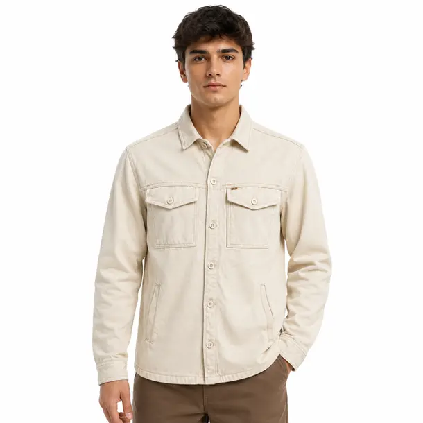 Jaqueta Masculina Sarja Com Botões .16020084 Off White