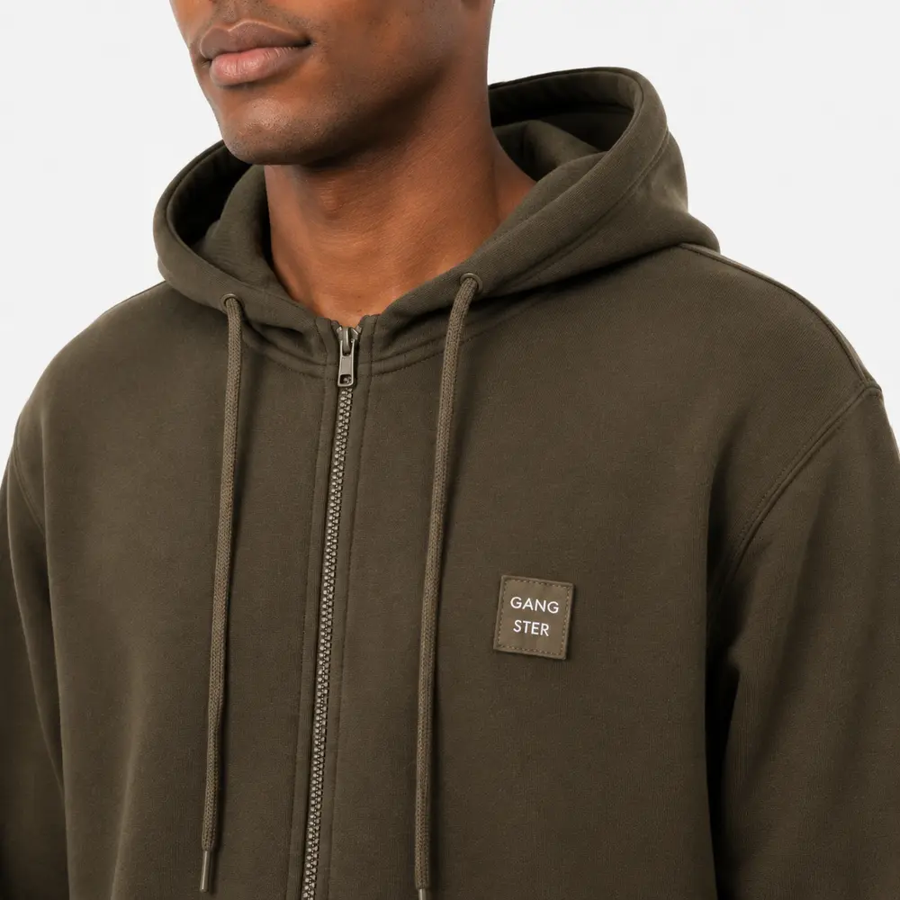 Jaqueta Masculina Moletom com Capuz e Ziper .16080233