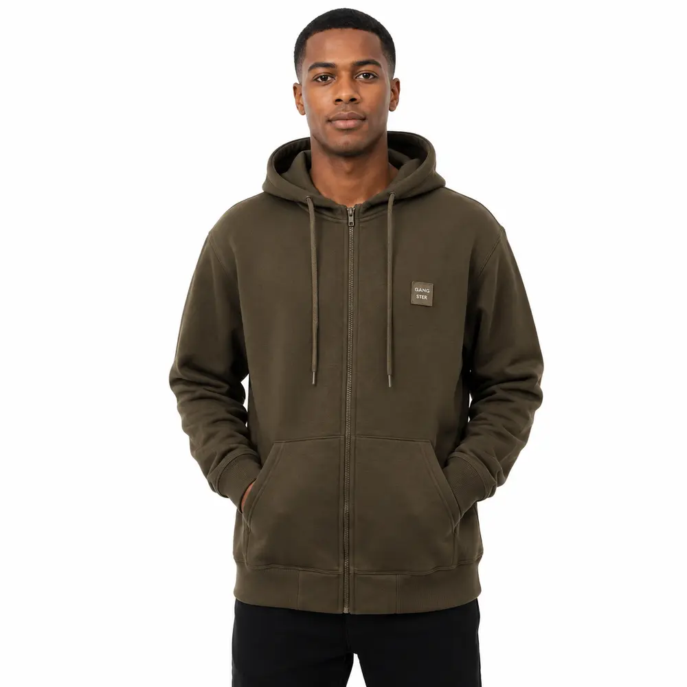 Jaqueta Masculina Moletom com Capuz e Ziper .16080233