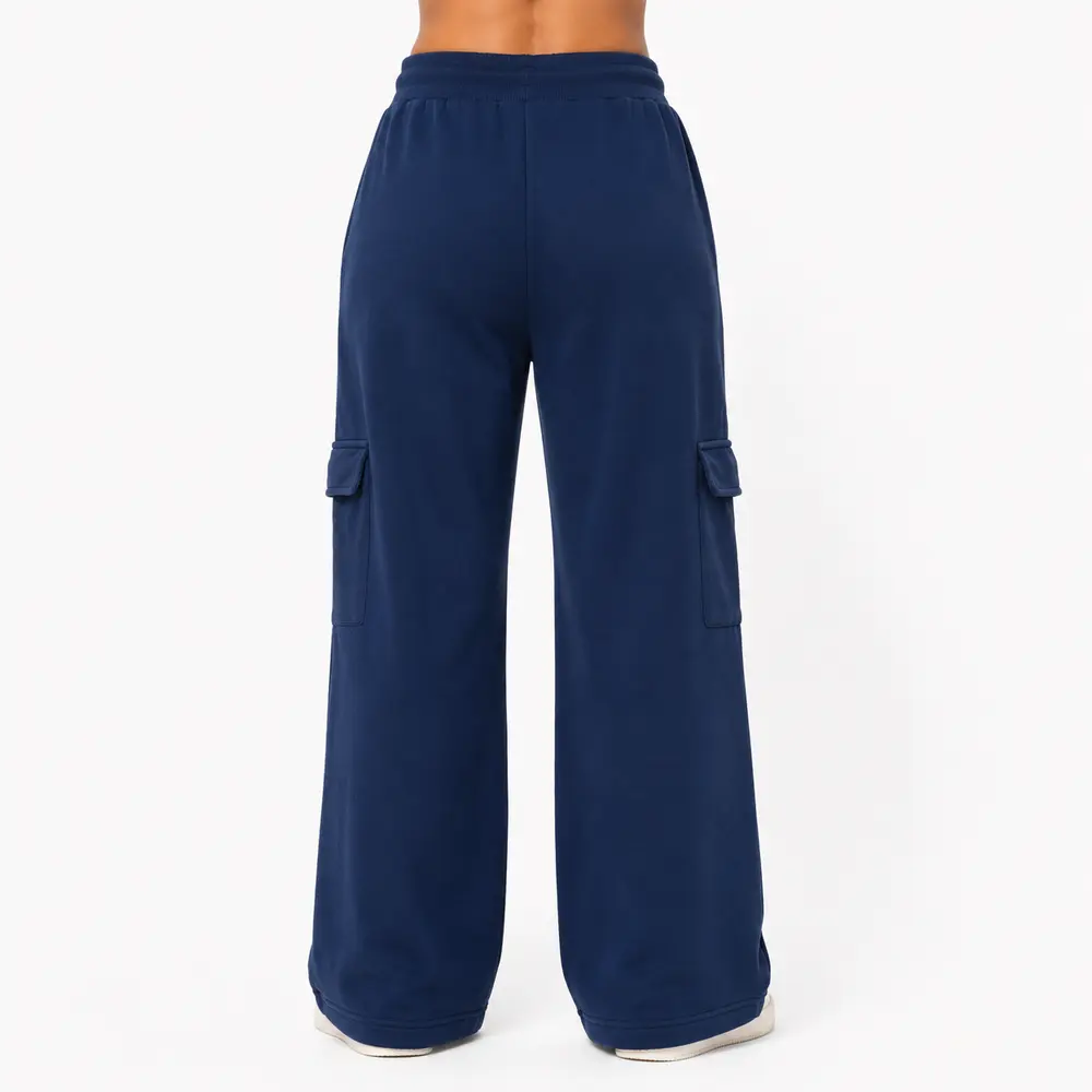 Calça Fem Moletom Wide Carg .FJ3105B