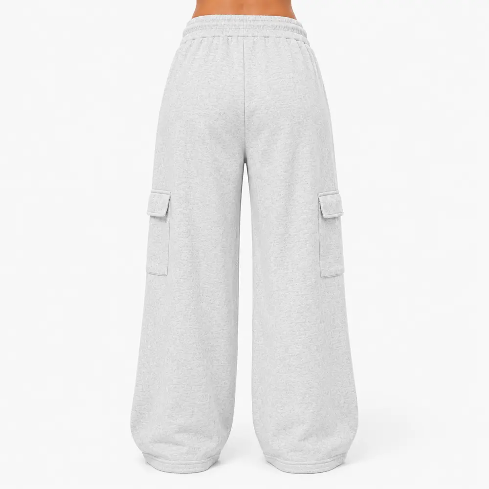 Calça Fem Moletom Wide Carg .FJ3105B