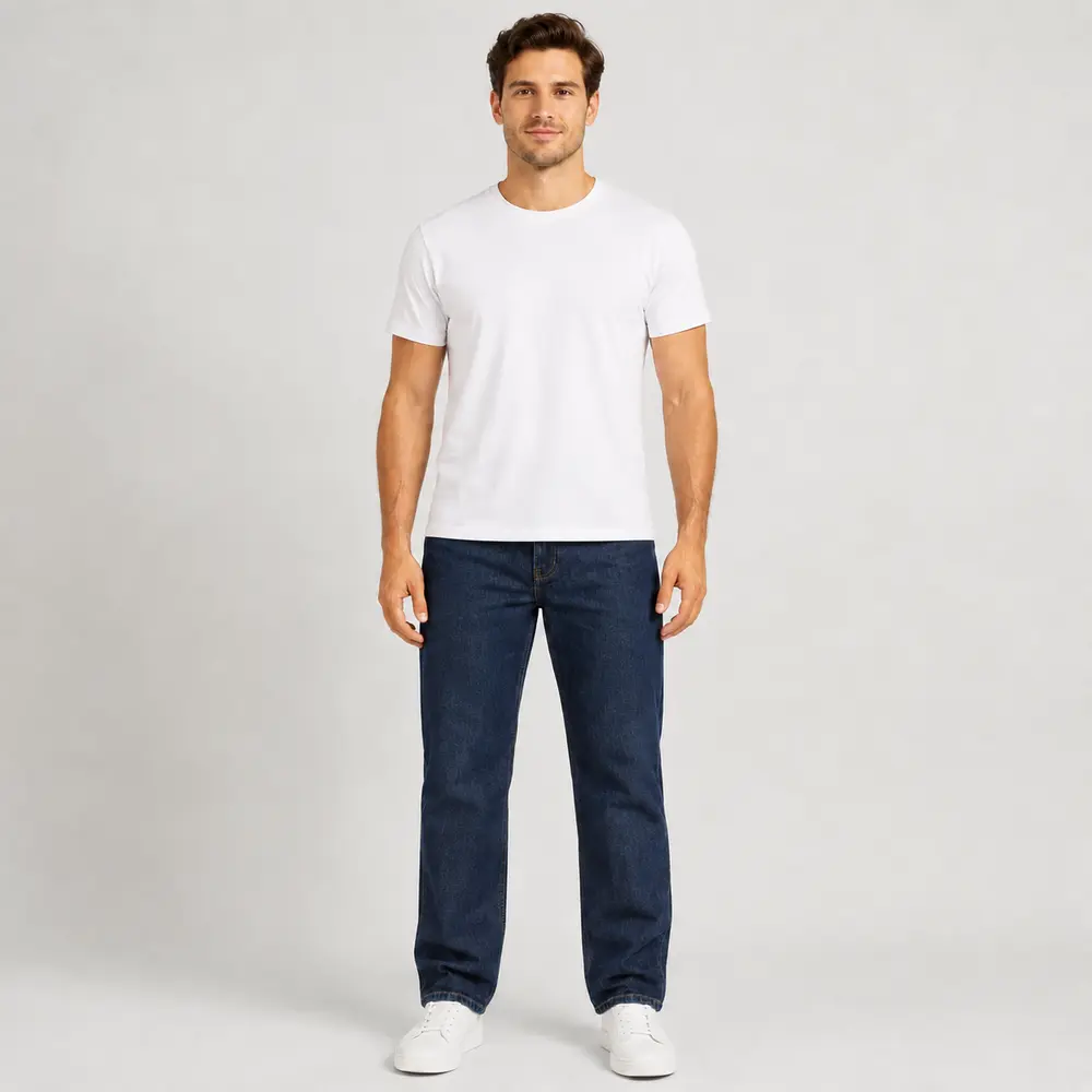 Calça Masculina Jeans Reta .227481