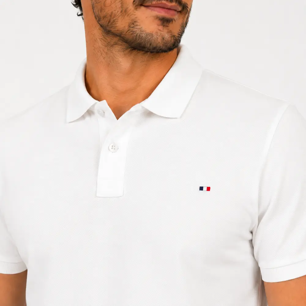 Polo Masculina Manga Curta Suedine .4801