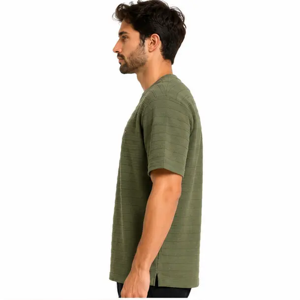Camiseta Masculina Manga Curta Listrada .9636 Verde