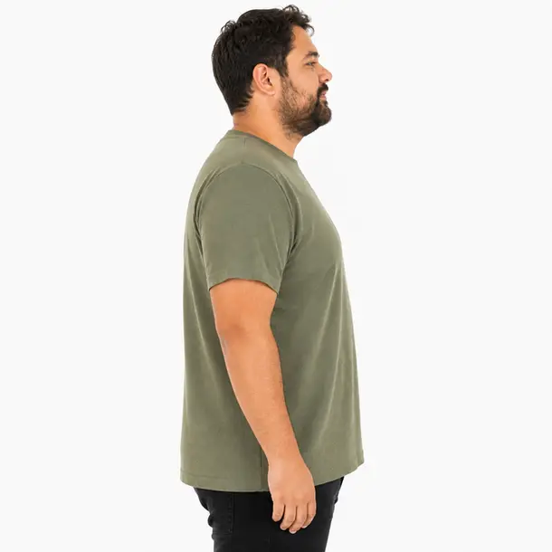 Camiseta Masculina Plus Size Bordado NYC .24004 Verde