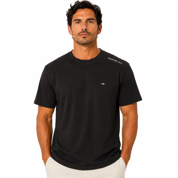 Camiseta Masculina Plus Estampada Itália .6730 Preto