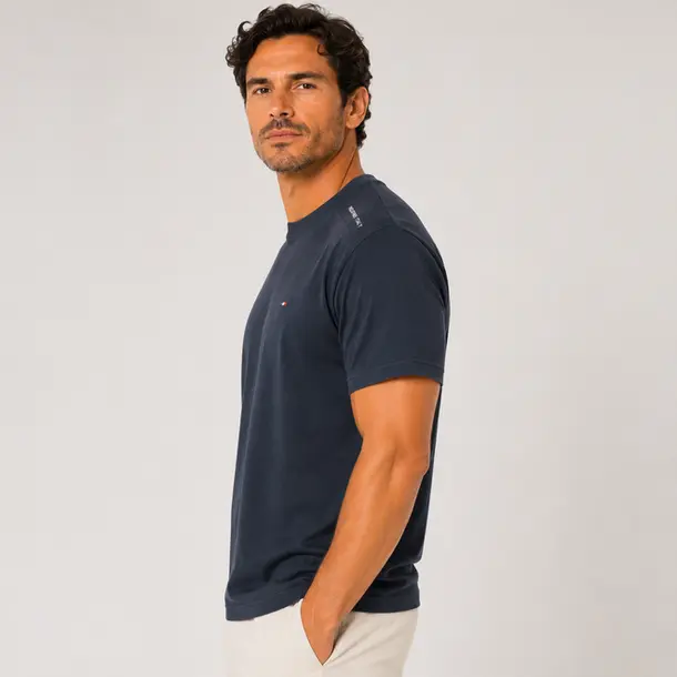 Camiseta Masculina Plus Estampada Itália .6730 Marinho