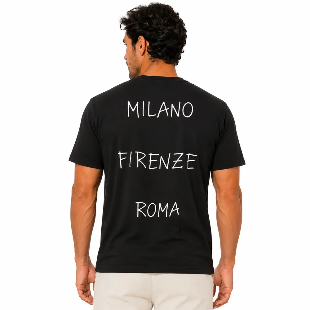Camiseta Masculina Plus Estampada Itália .6730
