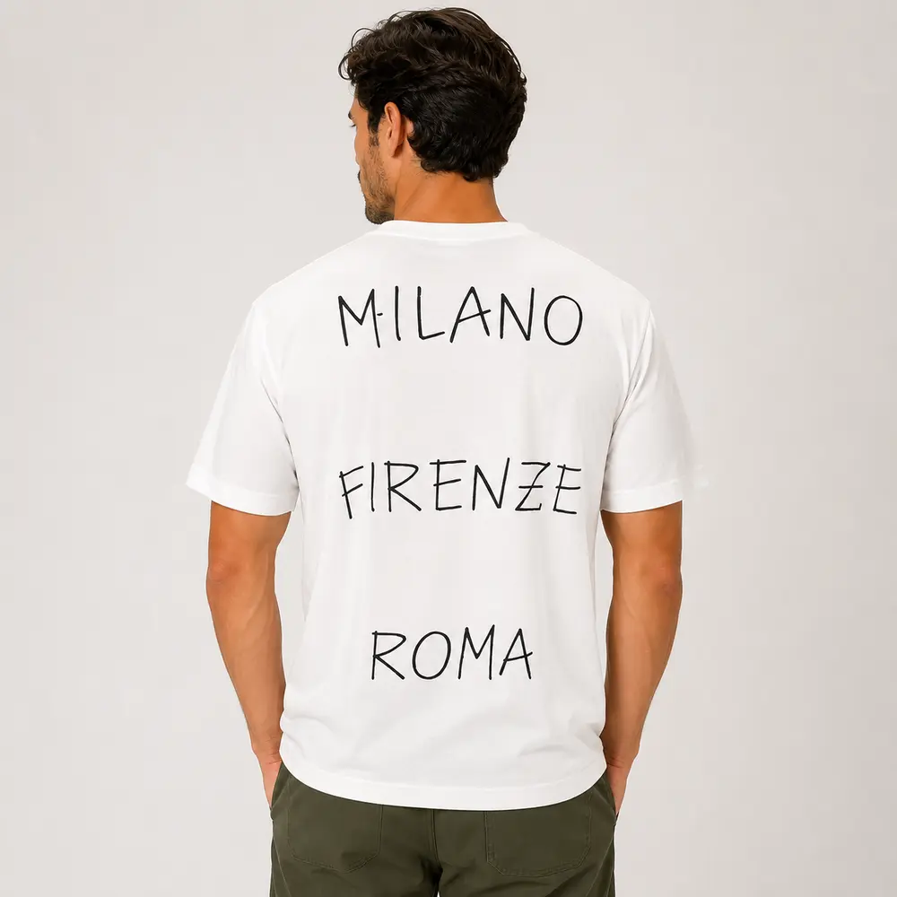Camiseta Masculina Plus Estampada Itália .6730