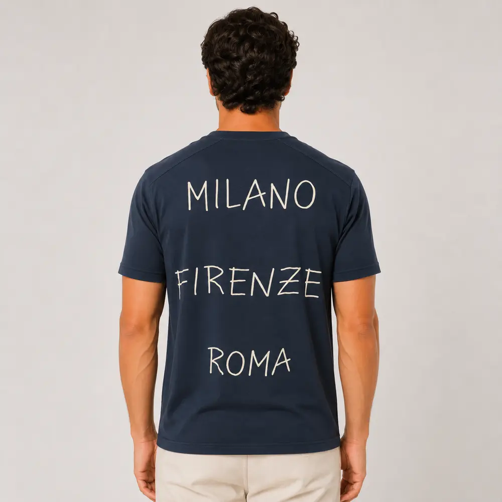 Camiseta Masculina Plus Estampada Itália .6730