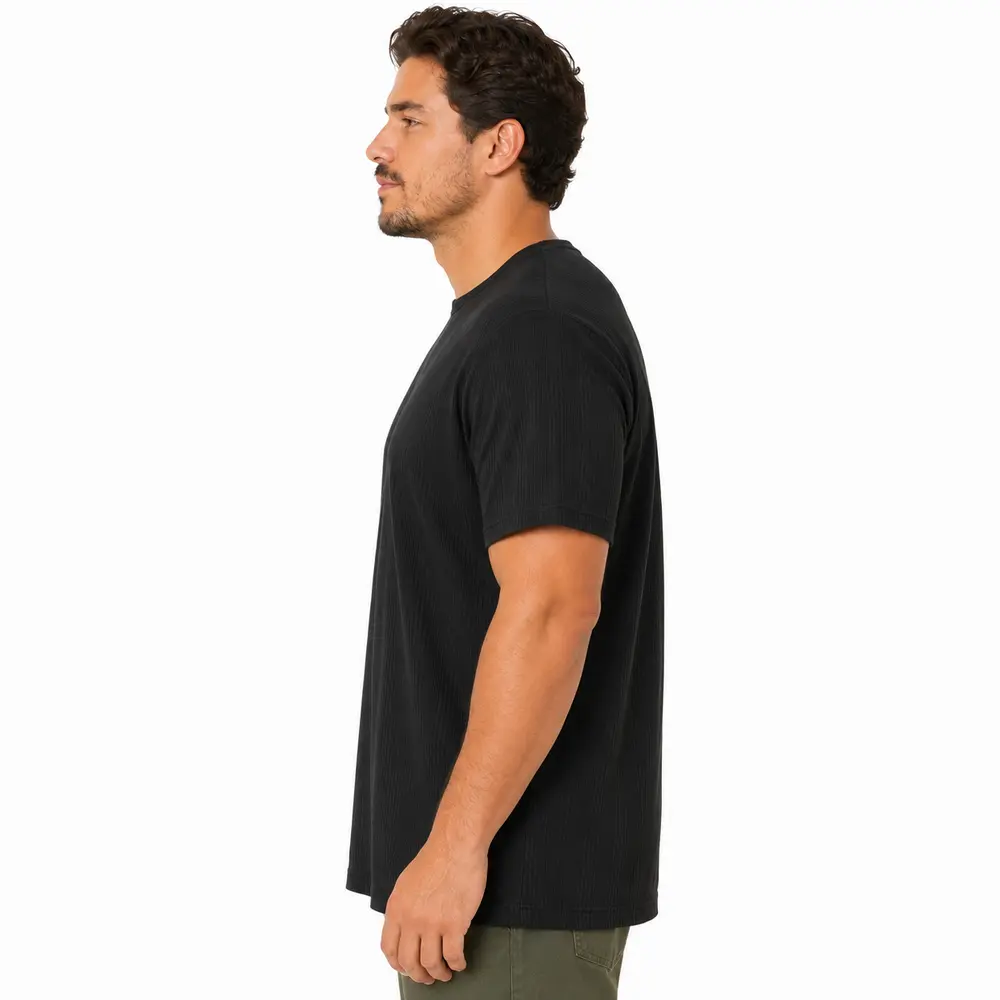 Camiseta Masculina Plus Ribana Bordado .6724