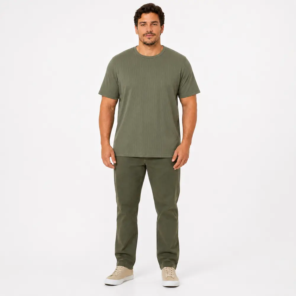 Camiseta Masculina Plus Ribana Bordado .6724
