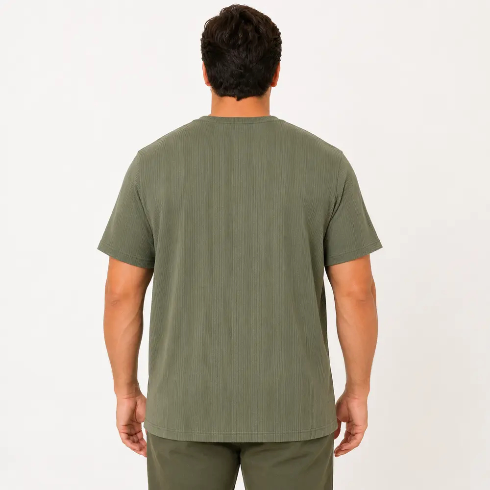 Camiseta Masculina Plus Ribana Bordado .6724