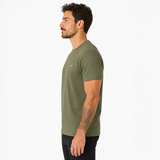 Camiseta Masculina Crochet Bordada .22007 Verde