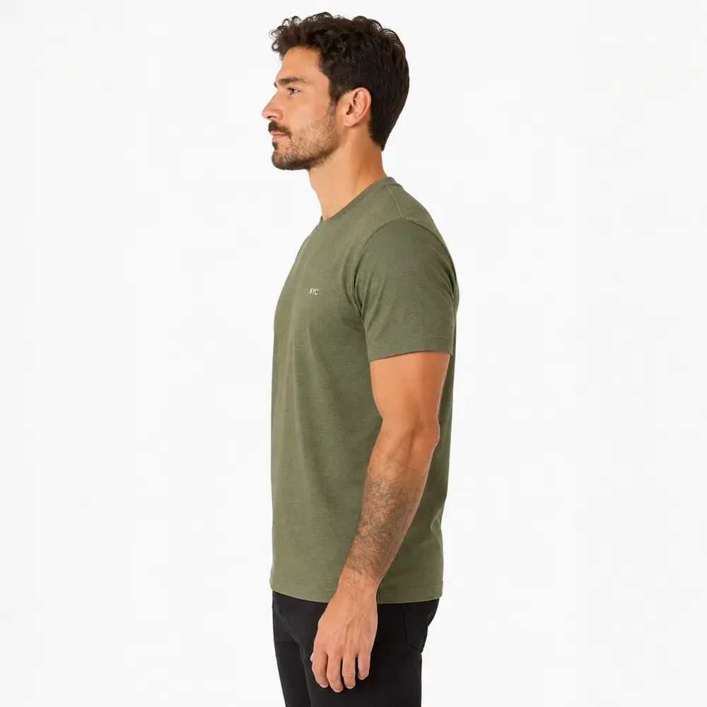 Camiseta Masculina Crochet Bordada .22007