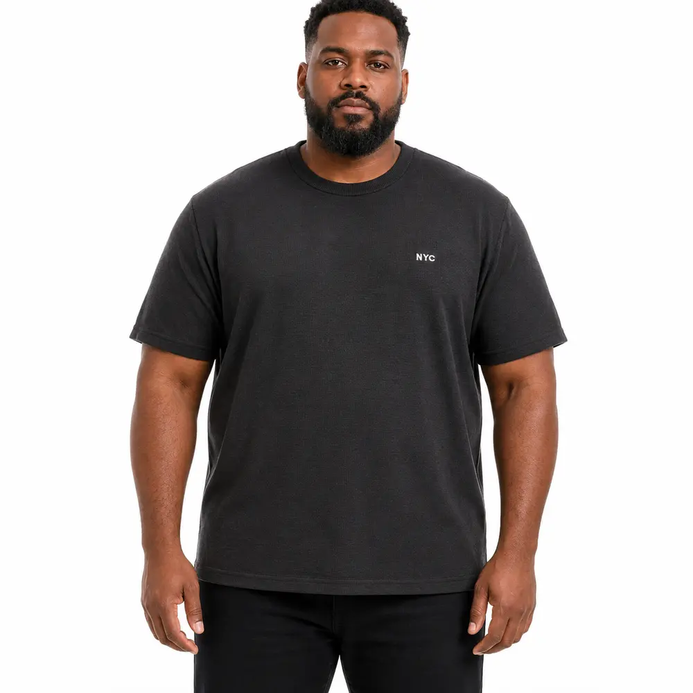 Camiseta Masculina Crochet Bordada .22007