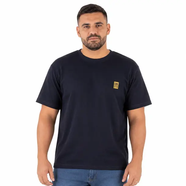 Camiseta Masculina Manga Curta Texturizada .11244160 Noturno