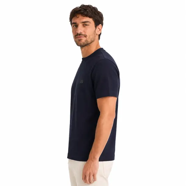 Camiseta Masculina Manga Curta Diferenciada .11244368 Marinho