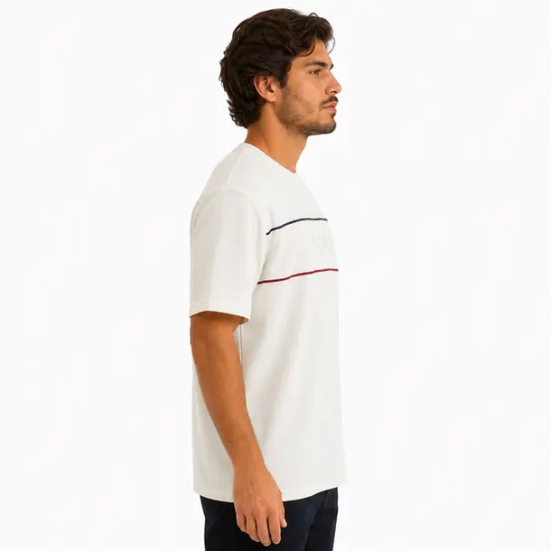 Camiseta Masculina Manga Curta Gola Careca .11245015 Off White