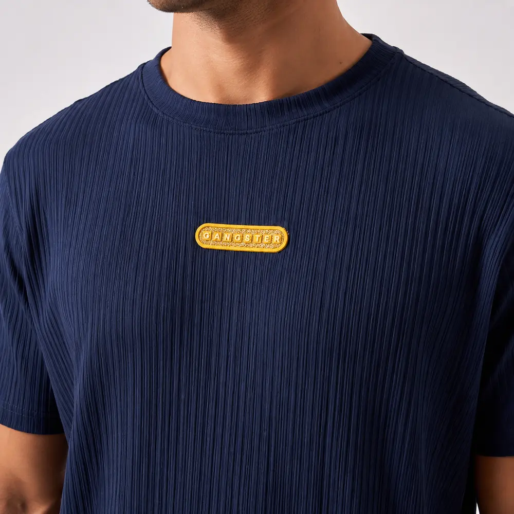 Camiseta Masculina Manga Curta Texturizada .11244459