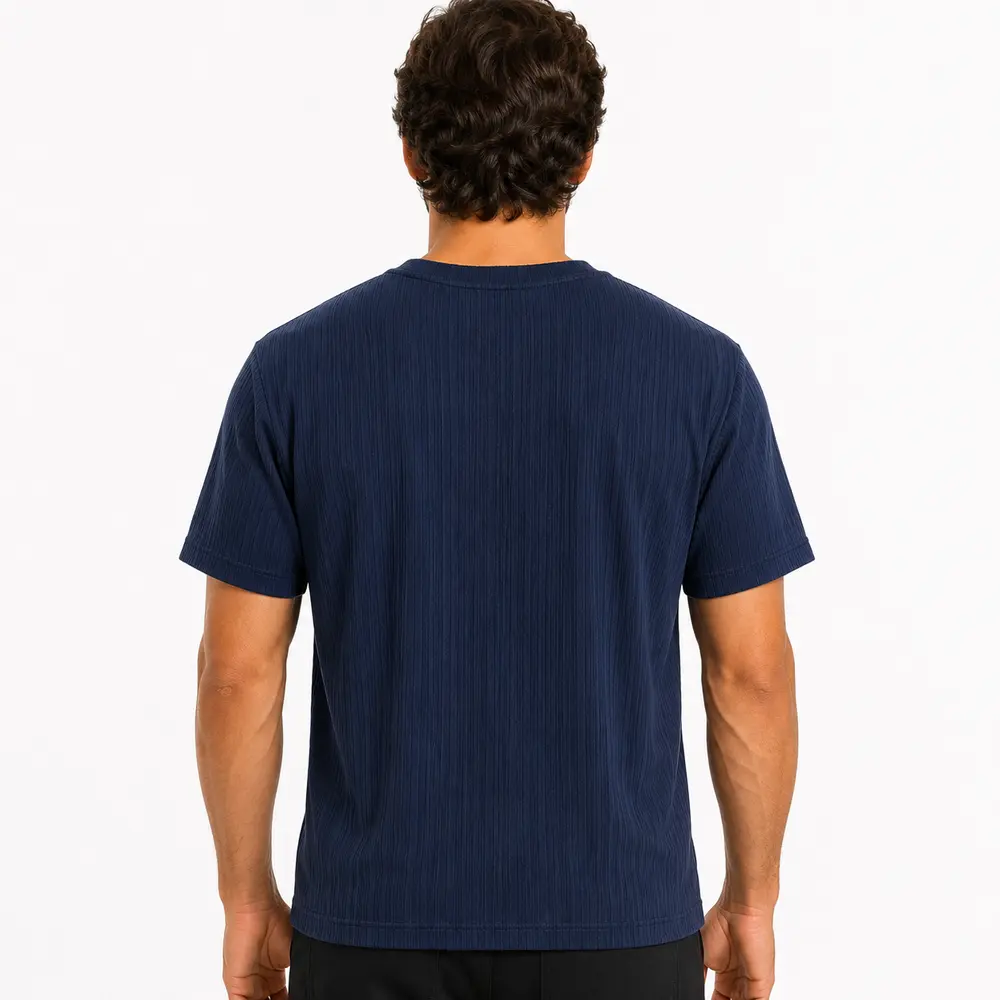 Camiseta Masculina Manga Curta Texturizada .11244459