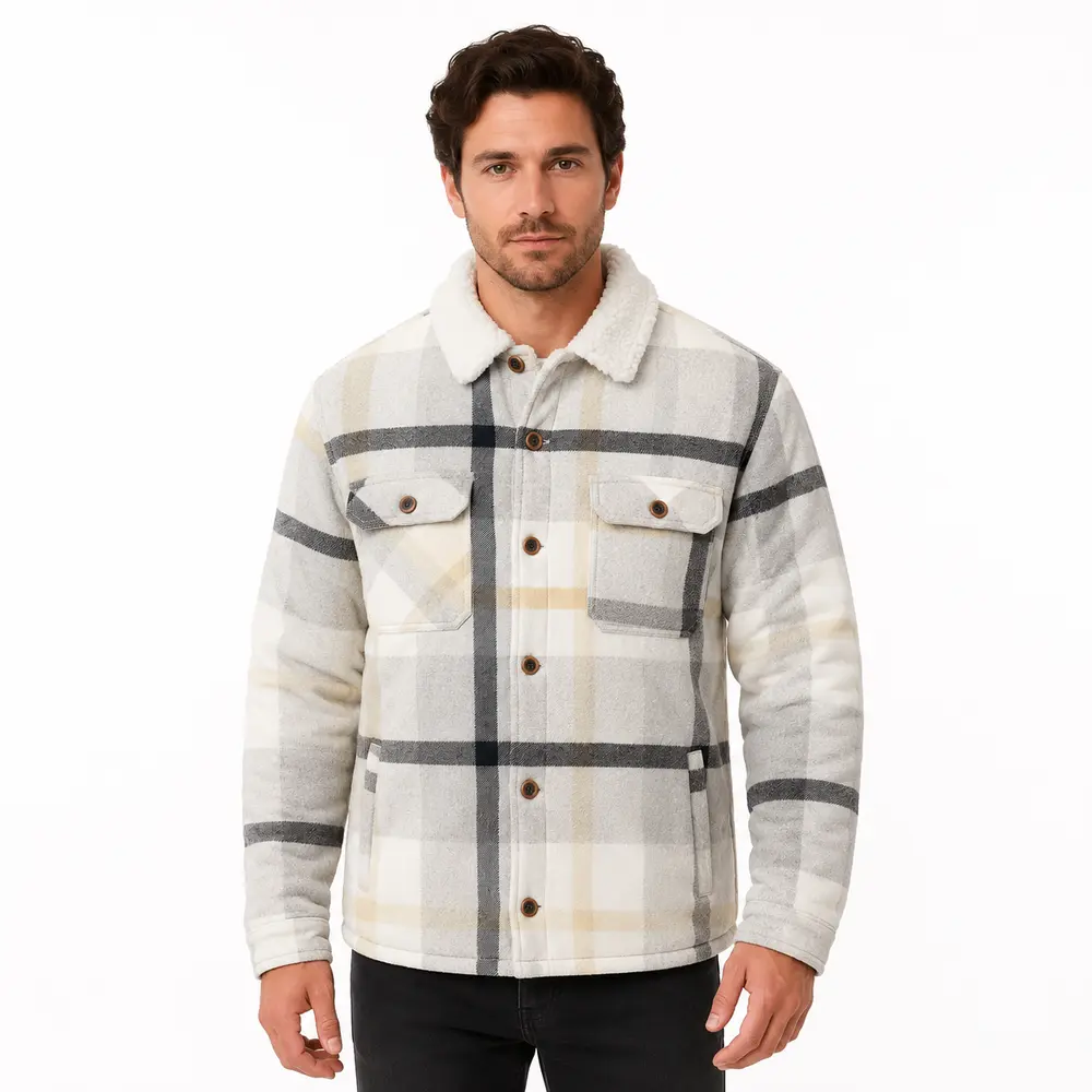 Jaqueta Masculina Peluciada Xadrez .16340006