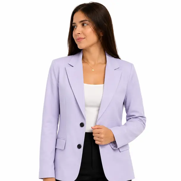 Blazer Feminino de Alfaiataria .LSE-016 Lilás