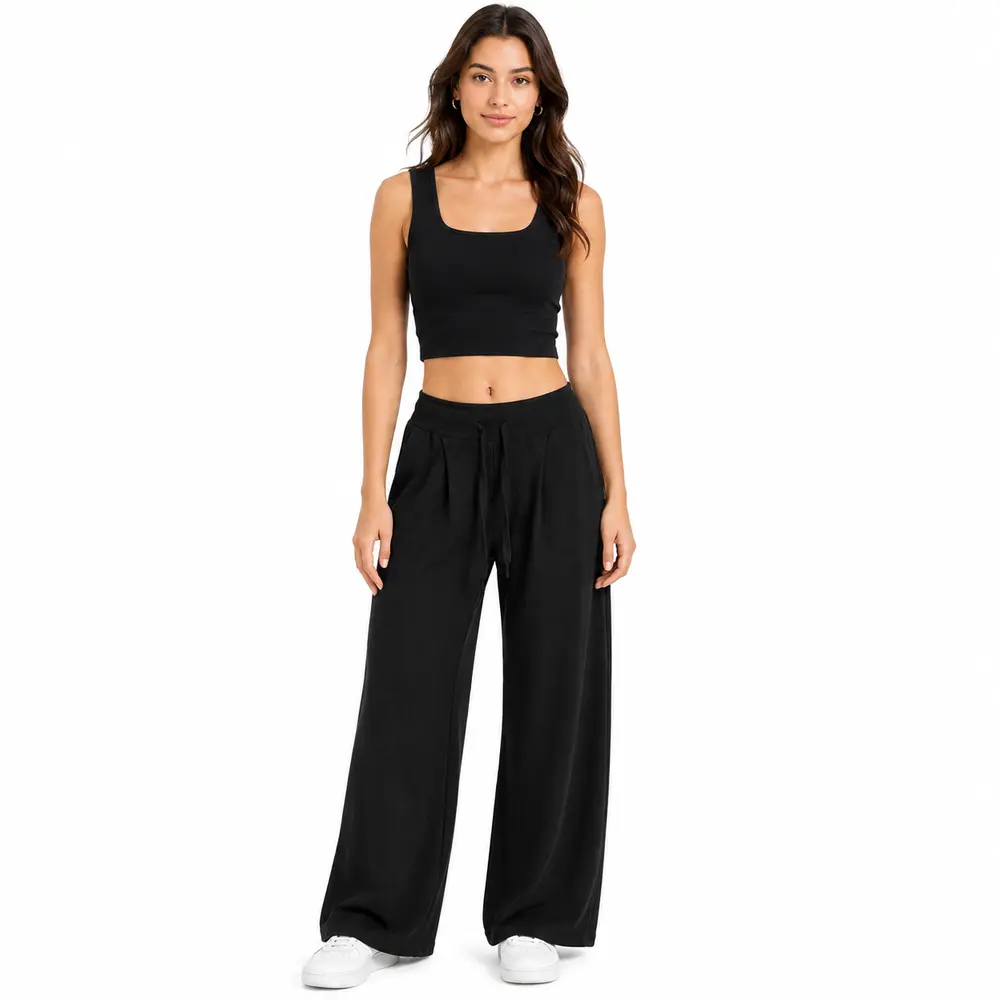 Calça Feminina Tricô Modal com Amarração .YUX1076C